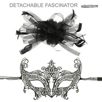 MASQUERADE MASK DETACHABLE FASCINATOR
