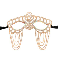 FRINGE MASQUERADE RHINESTONE MASK