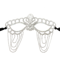 FRINGE MASQUERADE RHINESTONE MASK