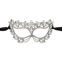 FLAME RHINESTONE MASQUERADE MASK