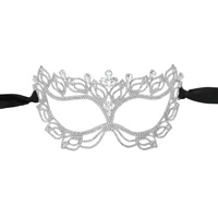 FLAME RHINESTONE MASQUERADE MASK