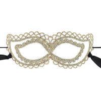 DOUBLE LAYER RHINESTONE MASK