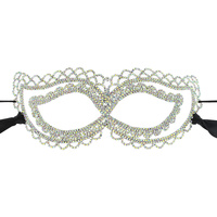 DOUBLE LAYER RHINESTONE MASK