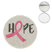 BREAST CANCER AWARENESS COMPACT MIRROR