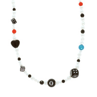 8 BALL BEADED NECKLACE