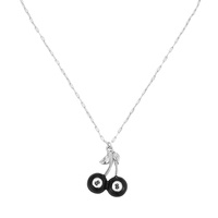 HIGH STAKES 8 BALL CHERRY PENDANT NECLACE