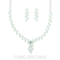 CUBIC ZIRCONIA NECKLACE SET