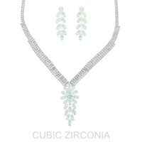 CUBIC ZIRCONIA NECKLACE SET