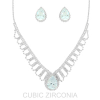 CUBIC ZIRCONIA NECKLACE SET