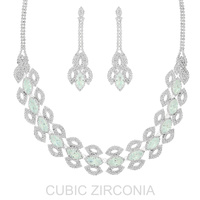 CUBIC ZIRCONIA NECKLACE SET