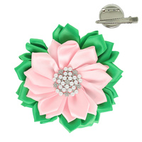 SORORITY THEMED FLOWER BROOCH PIN