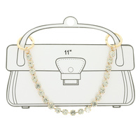 JEWELED BAG CHARM CHAIN