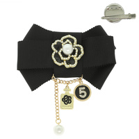 2 IN 1 PEARL CHARM BOW BARRETTE PIN