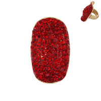 Stone Encrusted Armour Stretch Ring