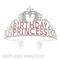 SILVER 5X2.5IN BIRTHDAY PRINCESS TIARA