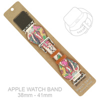 WESTERN FLORAL HORSE APPLE WATCH LEATHER BAND