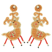 CHRISTMAS REINDEER POST EARRINGS