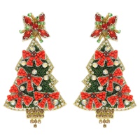 BEJEWELED CHRISTMAS TREE EARRINGS