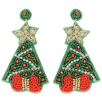 CHRISTMAS TREE POST EARRINGS