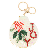 CHRISTMAS JOY TREE ORNAMENT CHARM KEYCHAIN