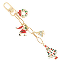 CHRISTMAS THEME BAG CHARM KEYCHAIN