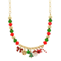 XMAS MULTI CHARM NECKLACE