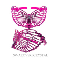 LRG MASK STYLE SUNGLASS W/ SWAROVSKI CRYSTALS